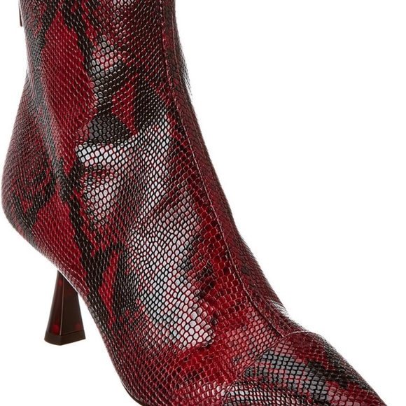 Jimmy Choo Kix Snakeskin Ankle Booties 37.5 - Picture 3 of 13